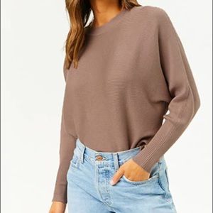 NWT F21 Ribbed Dolman Sweater